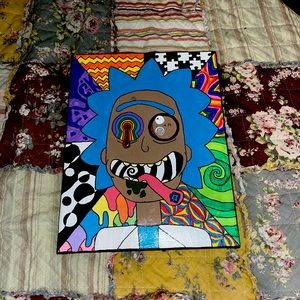 rick and morty painting